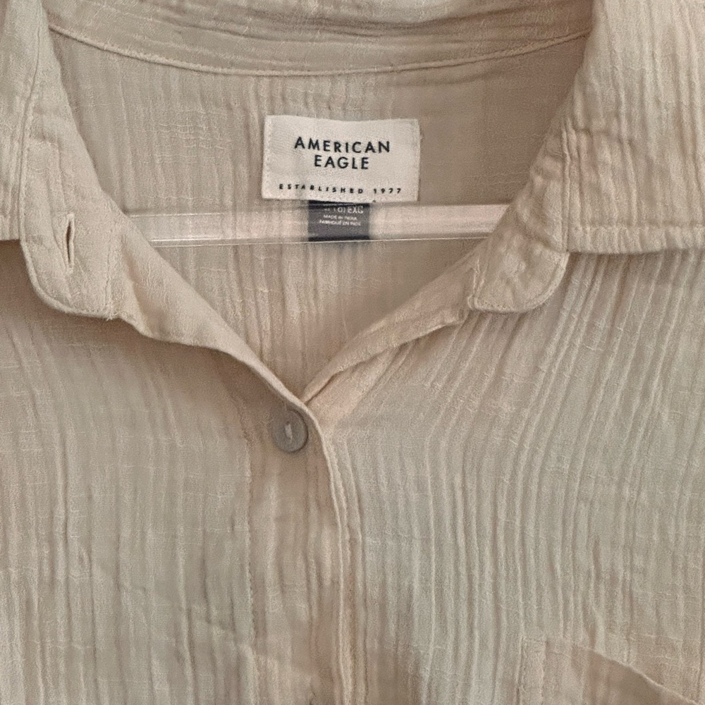 American Eagle Gauze Top Oversize XL - Picture 5 of 5